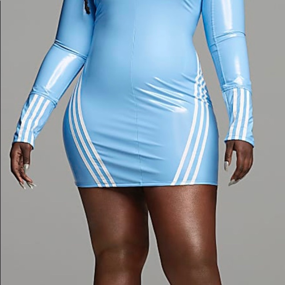 ivy park blue latex dress | Dresses | Ivy Park Icy Park Plus Size unfiltered confidence engoff19928 Stage Wear Ballerina Ballet Belt Size (refer to sizing instructions below):42